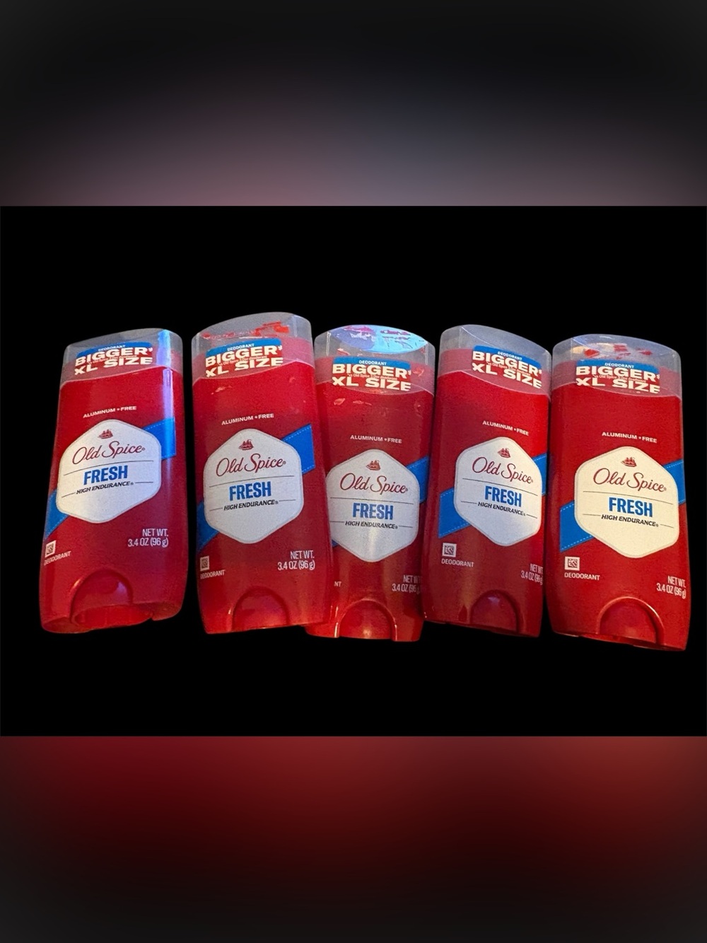 Old Spice Fresh Men’s Antiperspirant Deodorant Stick - Red - 5pack